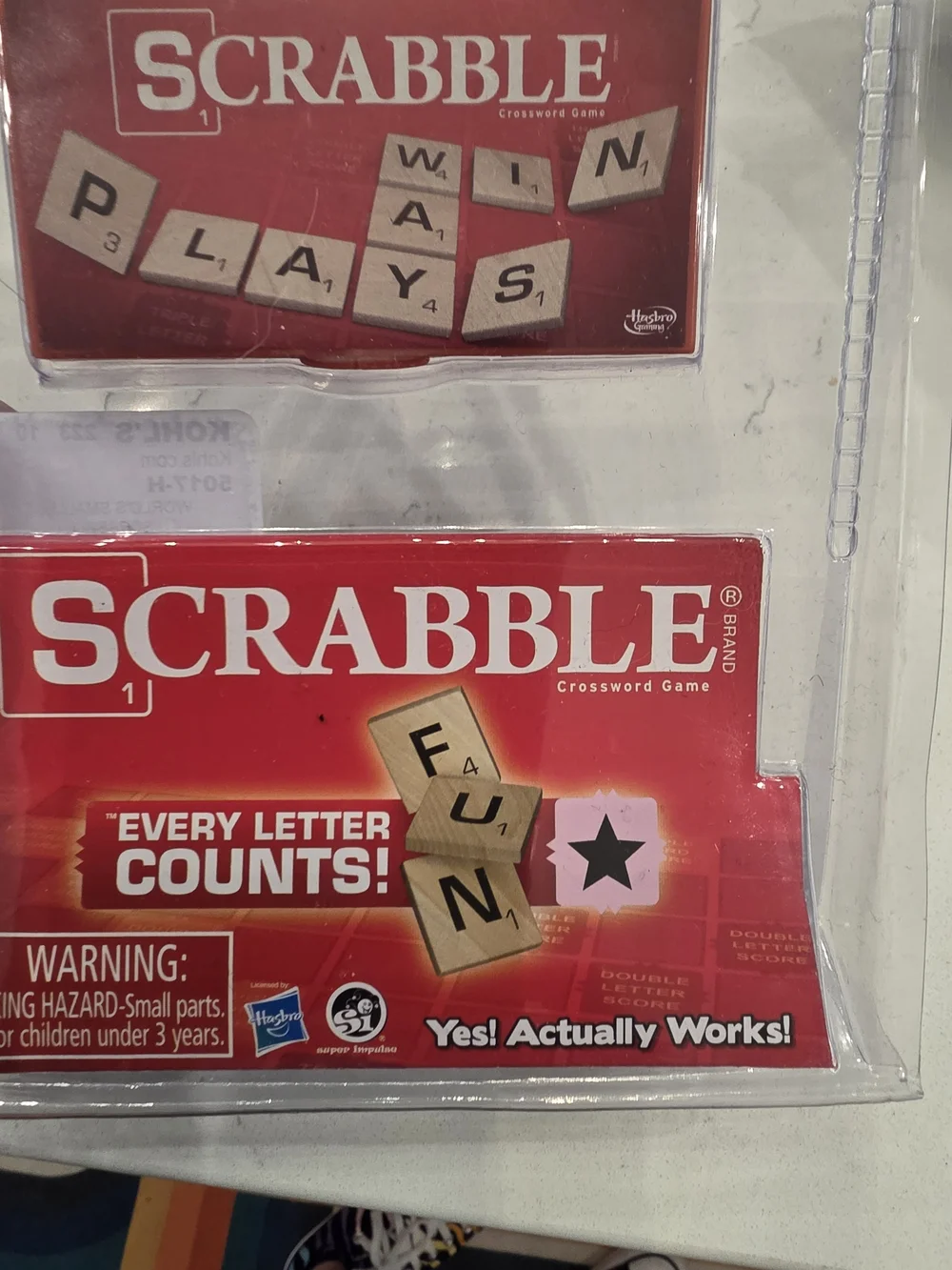 World's Smallest Scrabble Game